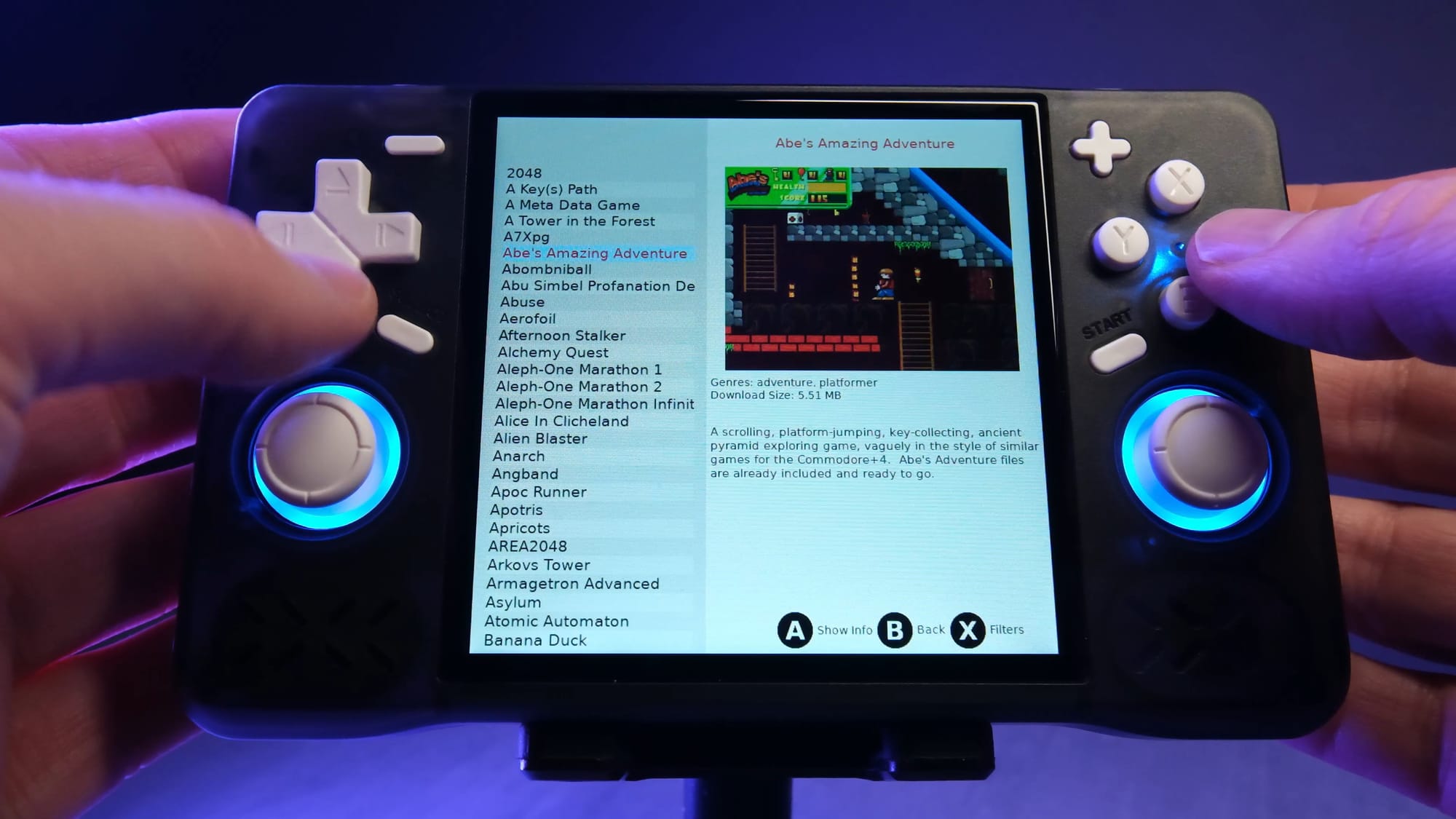 PortMaster port details and installation screen